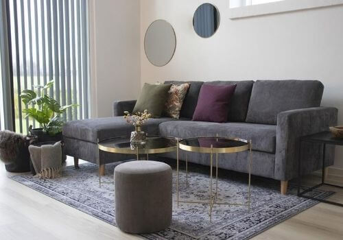 Flot sofa med chaiselong fra House Nordic