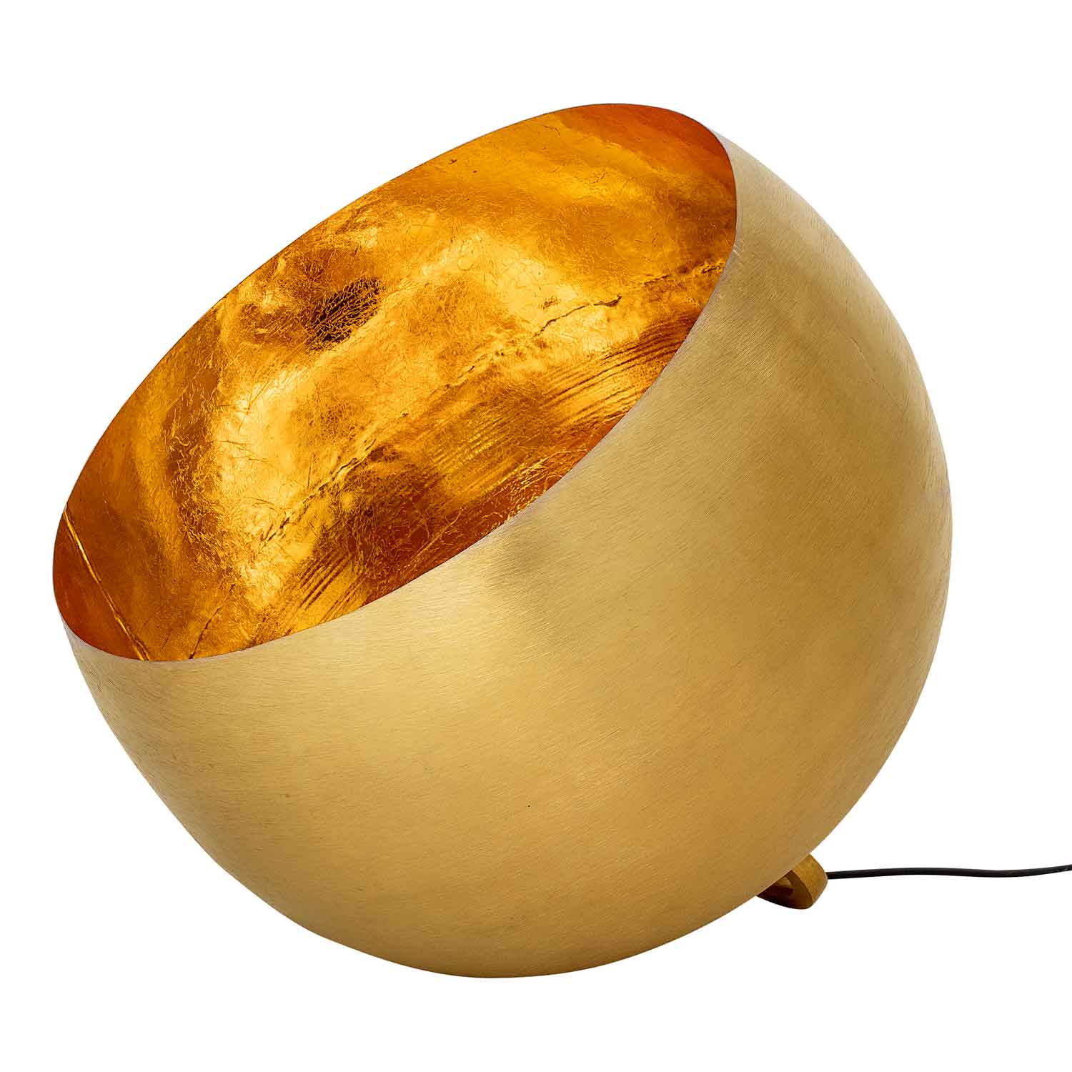 Køb BLOOMINGVILLE gulvlampe – guld metal, rund (Ø50)