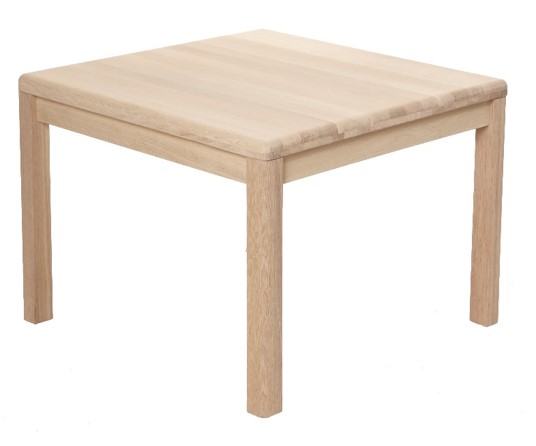 Lina Hjørnebord - Massiv Egetræ, Kvadratisk