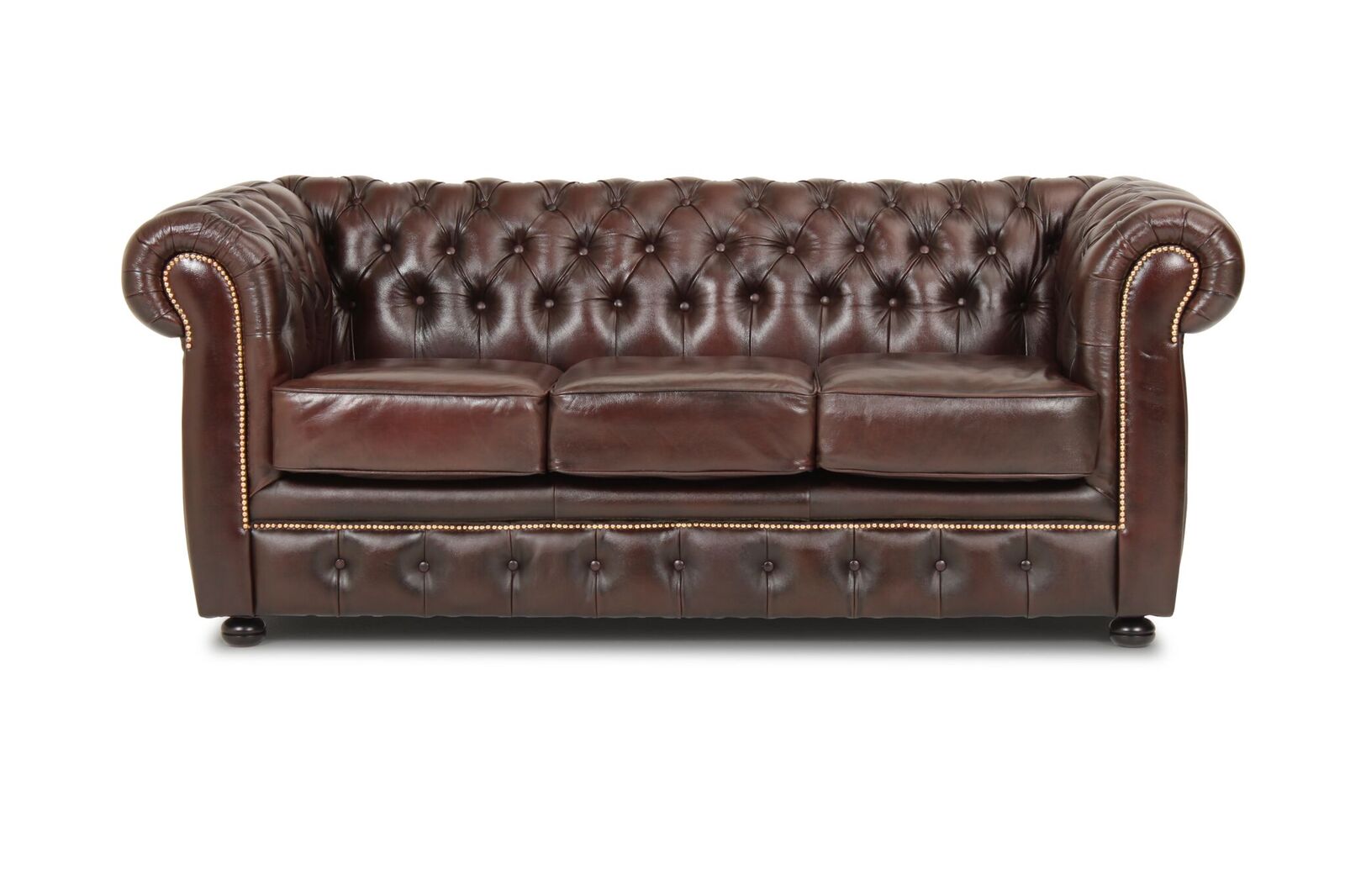 Haga Gruppen Liverpool 3 Personer Sofa - Brun Dagligstue