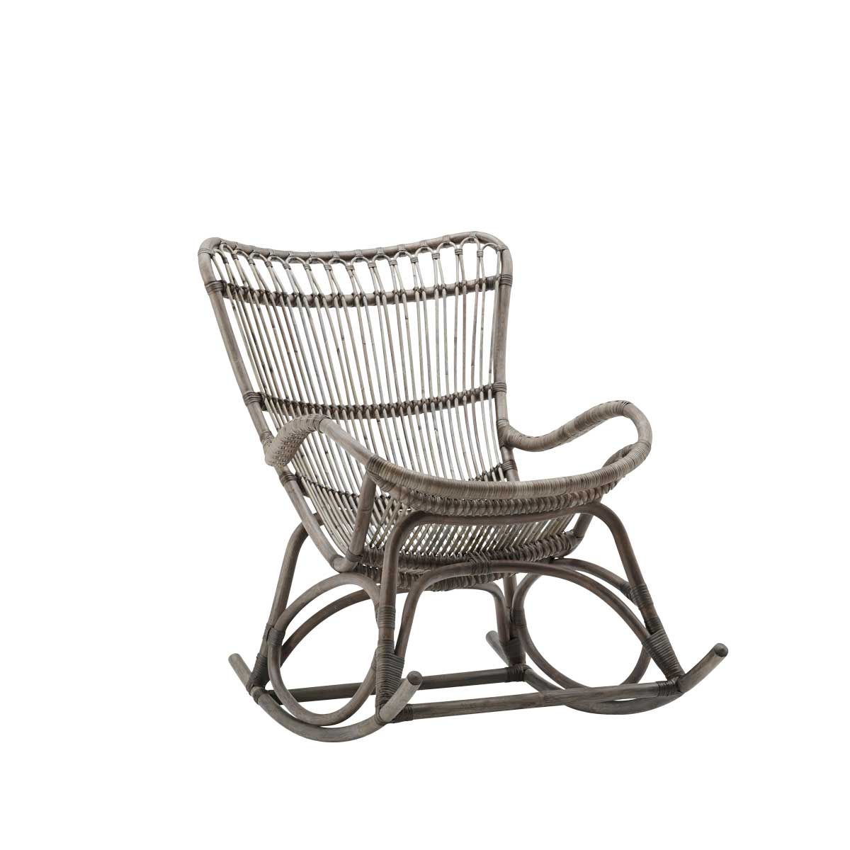 Sika Design Monet Gyngestol - Grå Flettet Rattan