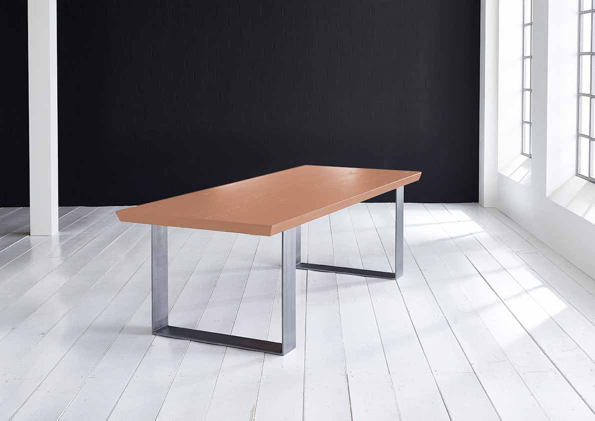 Bodahl, Concept 4 You Plankebord - eg, m. schweizerkant og Houston ben, m. udtræk (180-260x100-110) 6 cm 180 x 100 cm 03 = white wash Billede af Bodahl, Concept 4 You Plankebord - eg, m. schweizerkant og Houston ben, m. udtræk (180-260x100-110) 6 cm 180 x 100 cm 03 = white wash