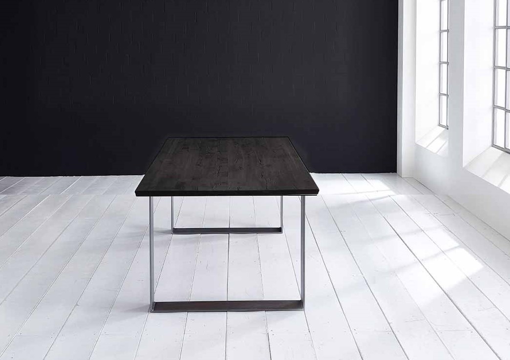 Concept 4 You Plankebord - Eg, M. Schweizerkant Og Houston Ben, M. Udtræk (180-260X100-110) 3 Cm 240 X 100 Cm 07 = Mocca Black Spisestue