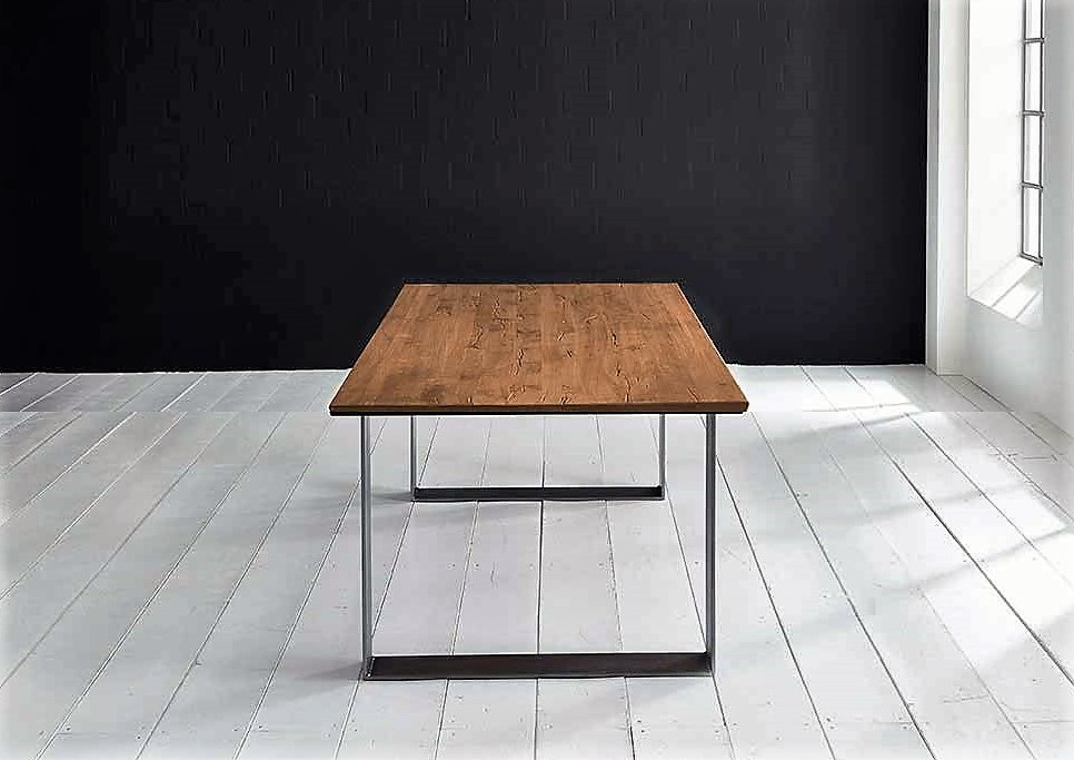 Bodahl, Concept 4 You Plankebord - eg, m. schweizerkant og Houston ben, m. udtræk (180-260x100-110) 3 cm 180 x 100 cm 01 = olie Billede af Bodahl, Concept 4 You Plankebord - eg, m. schweizerkant og Houston ben, m. udtræk (180-260x100-110) 3 cm 180 x 100 cm 01 = olie
