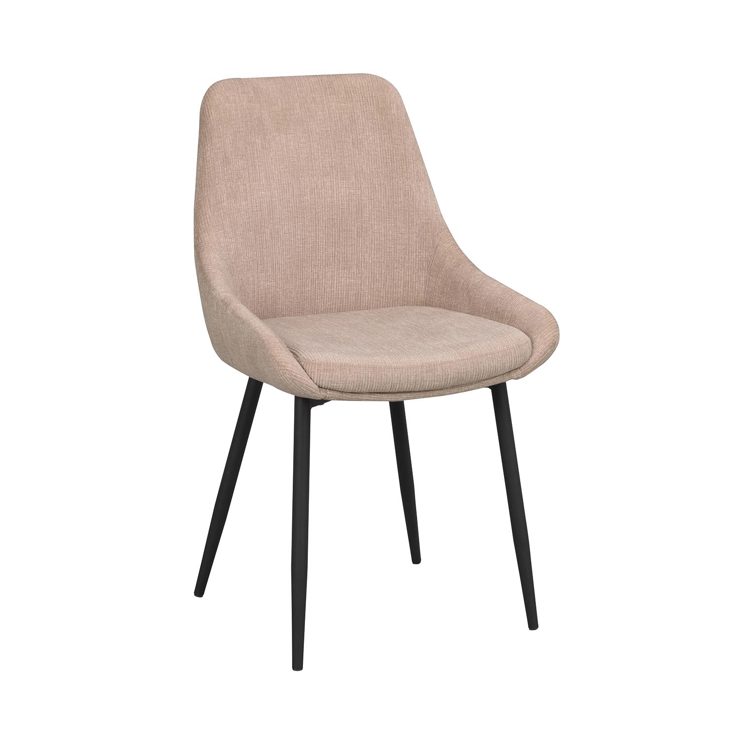 Rowico Sierra Spisebordsstol - Beige Polyester Og Sort Metal
