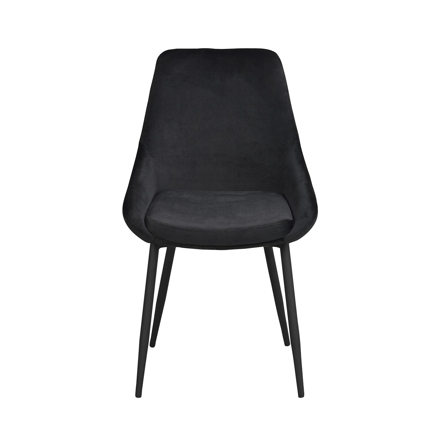 Rowico Rowico Sierra Spisebordsstol - Sort Polyester Og Sort Metal Spisestue