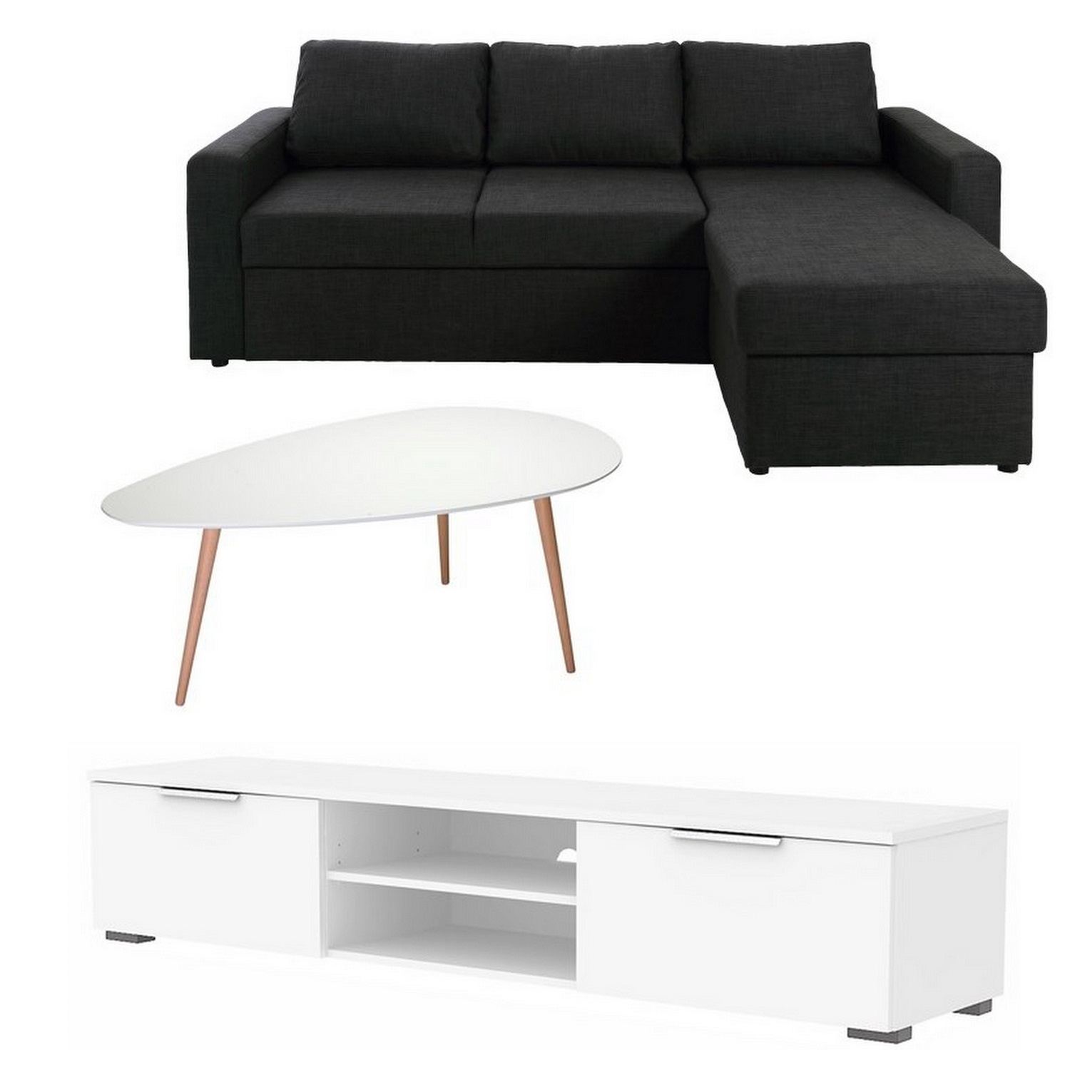 Studenter Option 7 - 3 Pers. Sofa + Sofabord + Tv-Bord Studenter Zonen