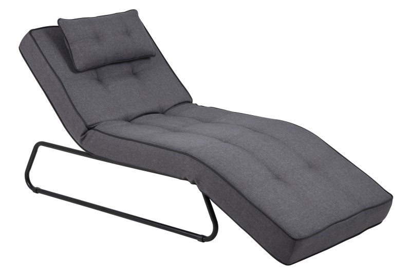 Shore Chaiselongue - Antracitgrå Stof Dagligstue