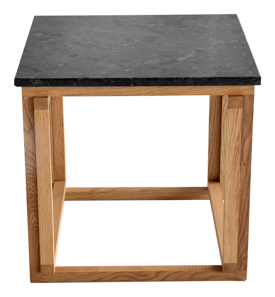 Accent Sofabord - Granit Og Eg (50X50) Dagligstue