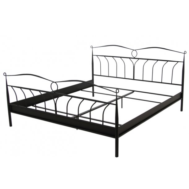 Sengestel 140x200 køb en sort line metalseng online her Sengestel 140x200