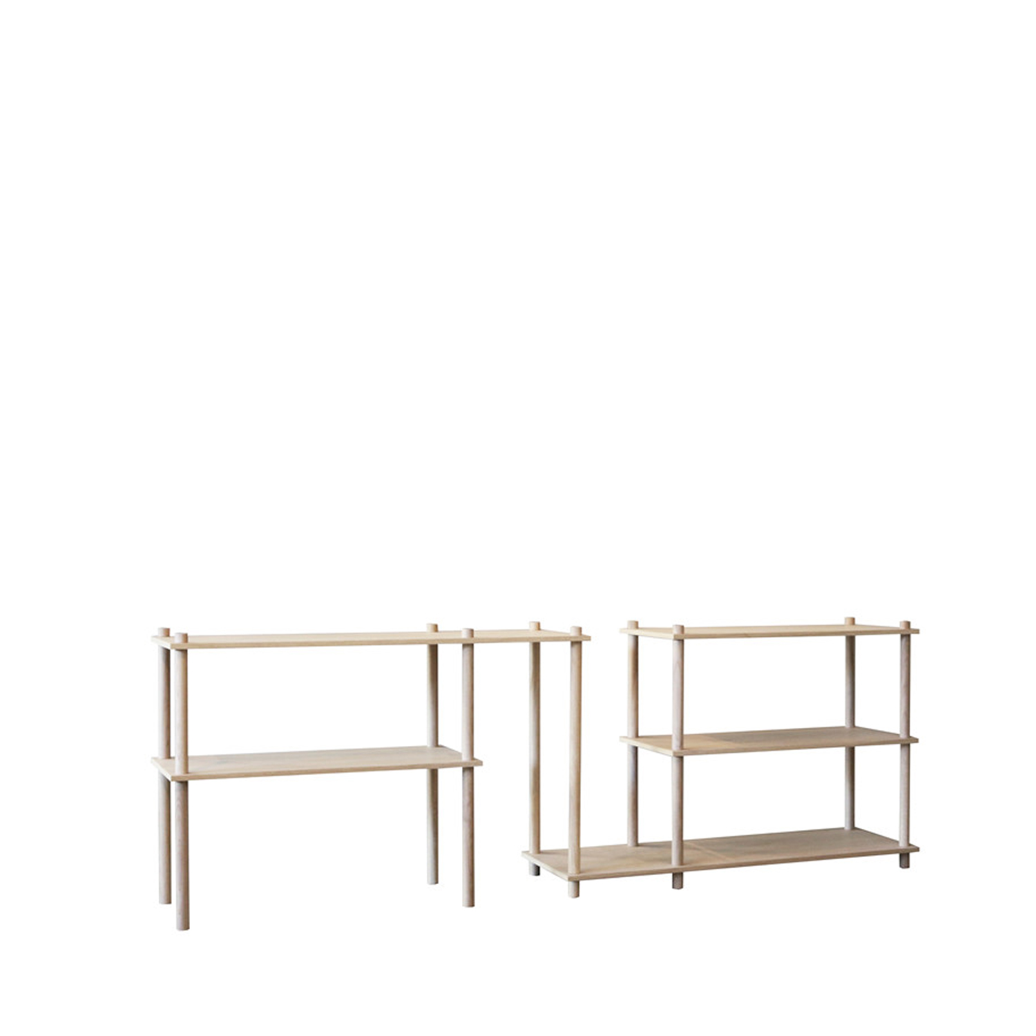 Woud Woud Elevate Reolsystem 10 - Natur Træ, M. 5 Hylder Dagligstue