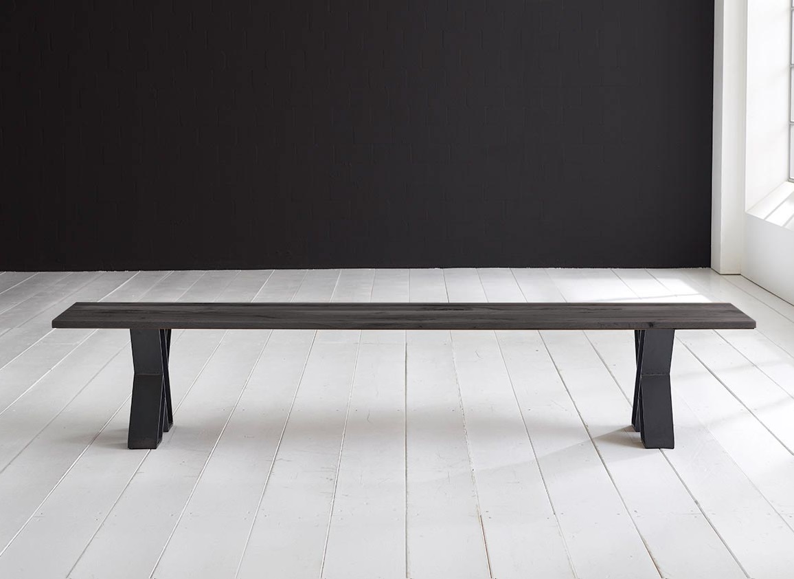 Bodahl Concept 4 You Spisebordsbænk - Massiv Egegtræ M. X-Ben 260 X 40 Cm 3 Cm 07 = Mocca Black