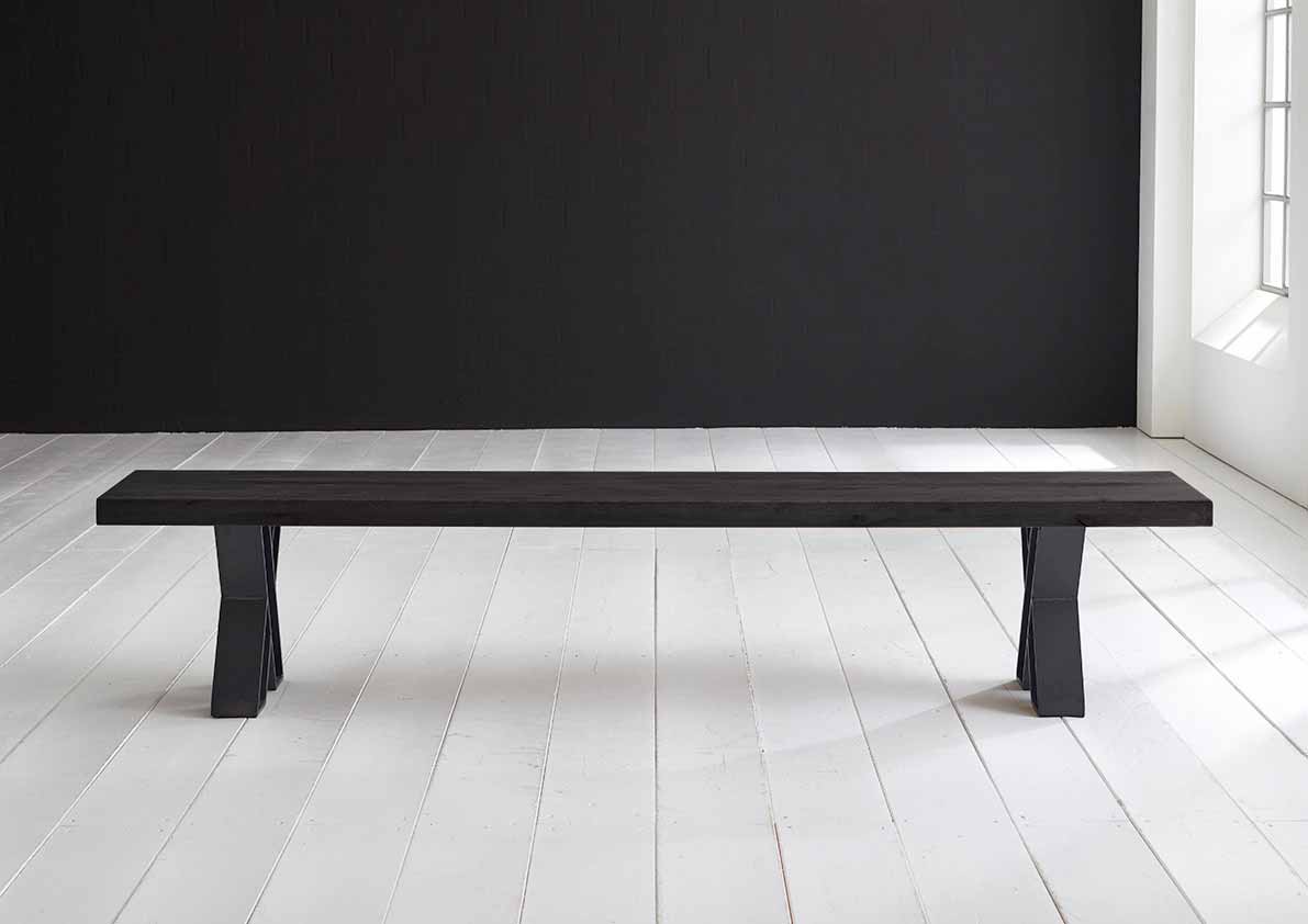 Bodahl Bodahl Concept 4 You Spisebordsbænk - Massiv Egegtræ M. X-Ben 300 X 40 Cm 6 Cm 07 = Mocca Black Spisestue