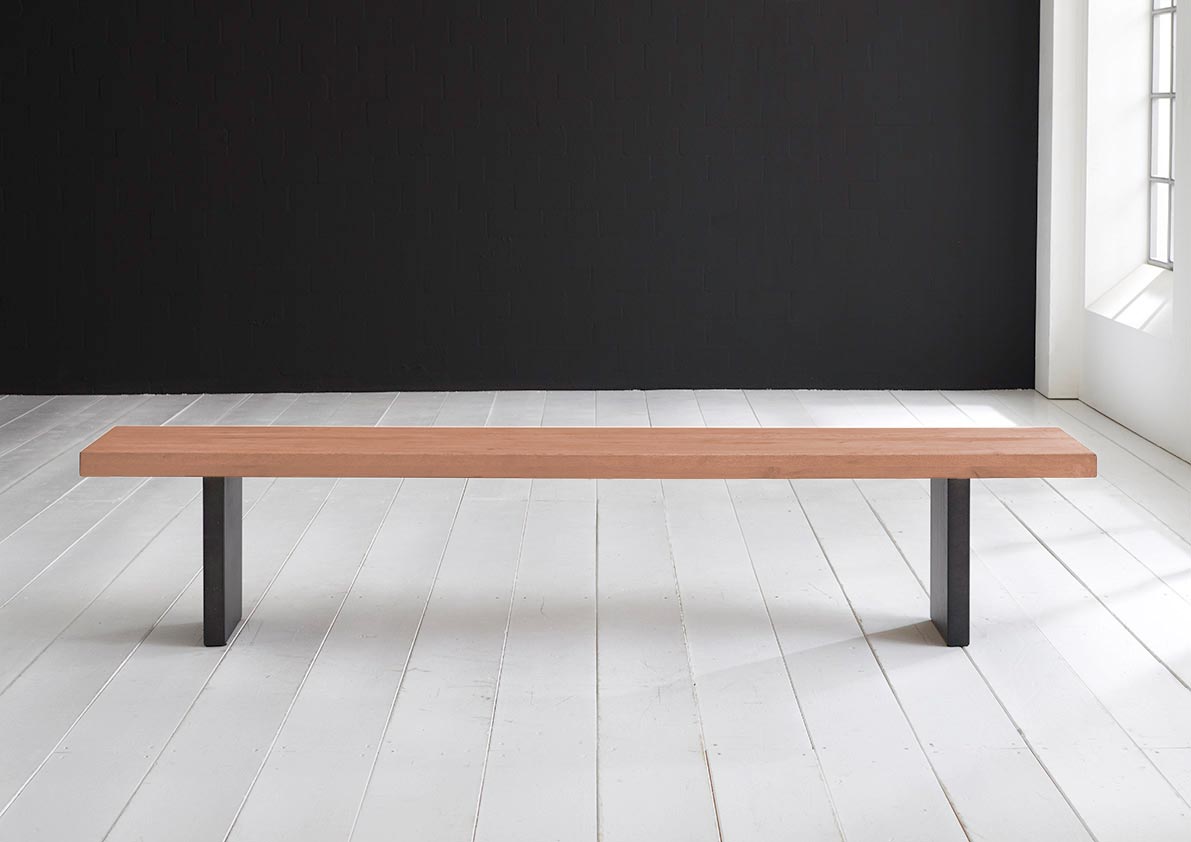 Bodahl Bodahl Concept 4 You Spisebordsbænk - Massiv Egetræ M. T-Ben 180 X 40 Cm 6 Cm 03 = White Wash Spisestue