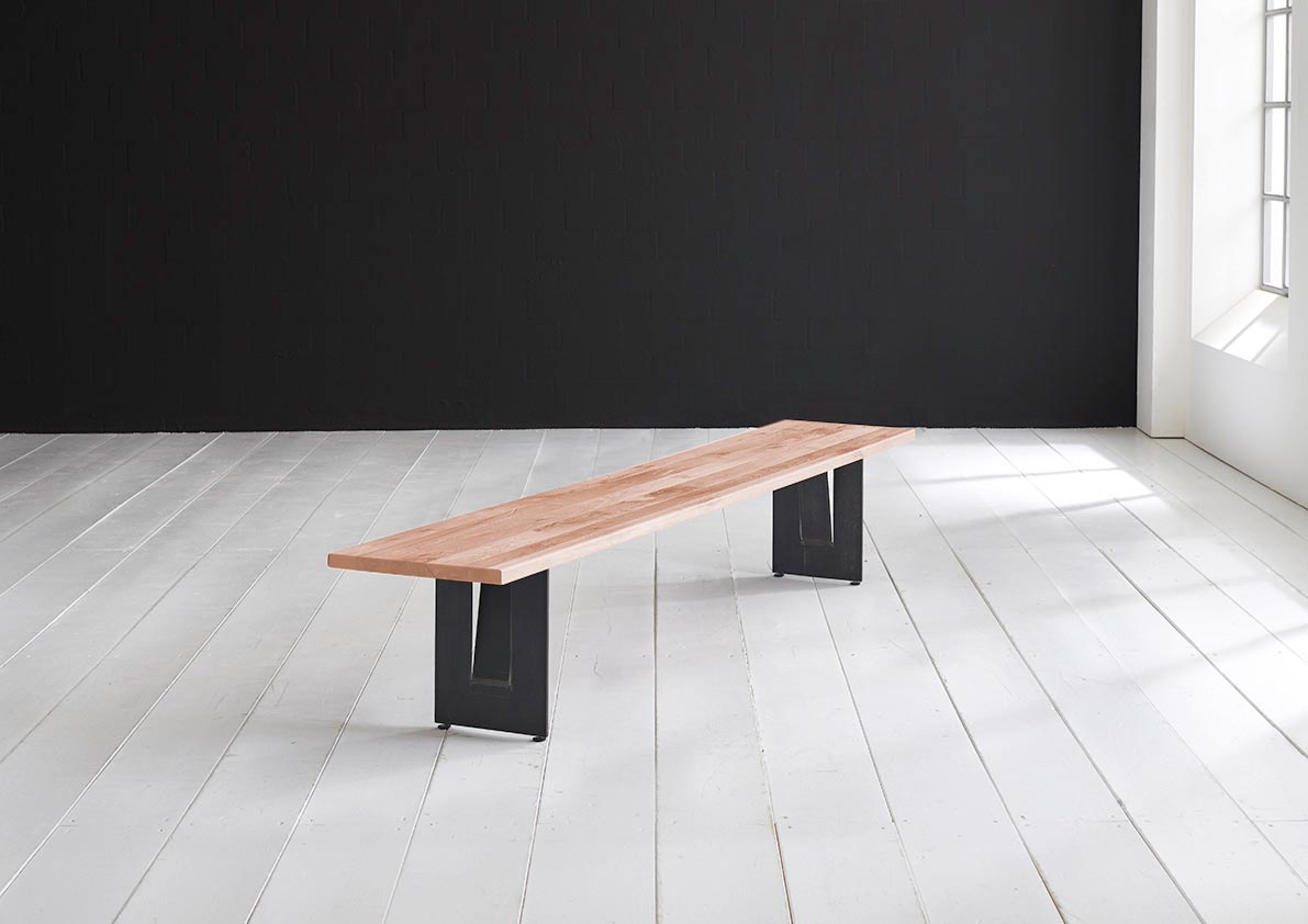 Bodahl Concept 4 You Spisebordsbænk - Massiv Egetræ M. Steven Ben 260 X 40 Cm 3 Cm 03 = White Wash Spisestue