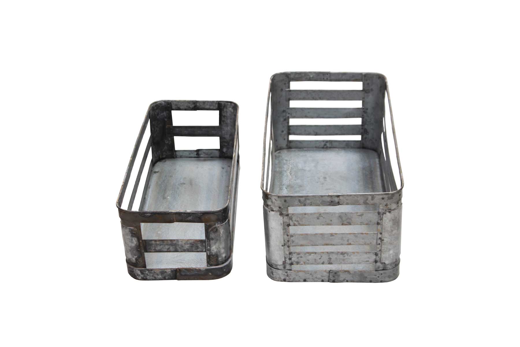 Canett Storage Kurv - Zink, Rektangulær (26X51)