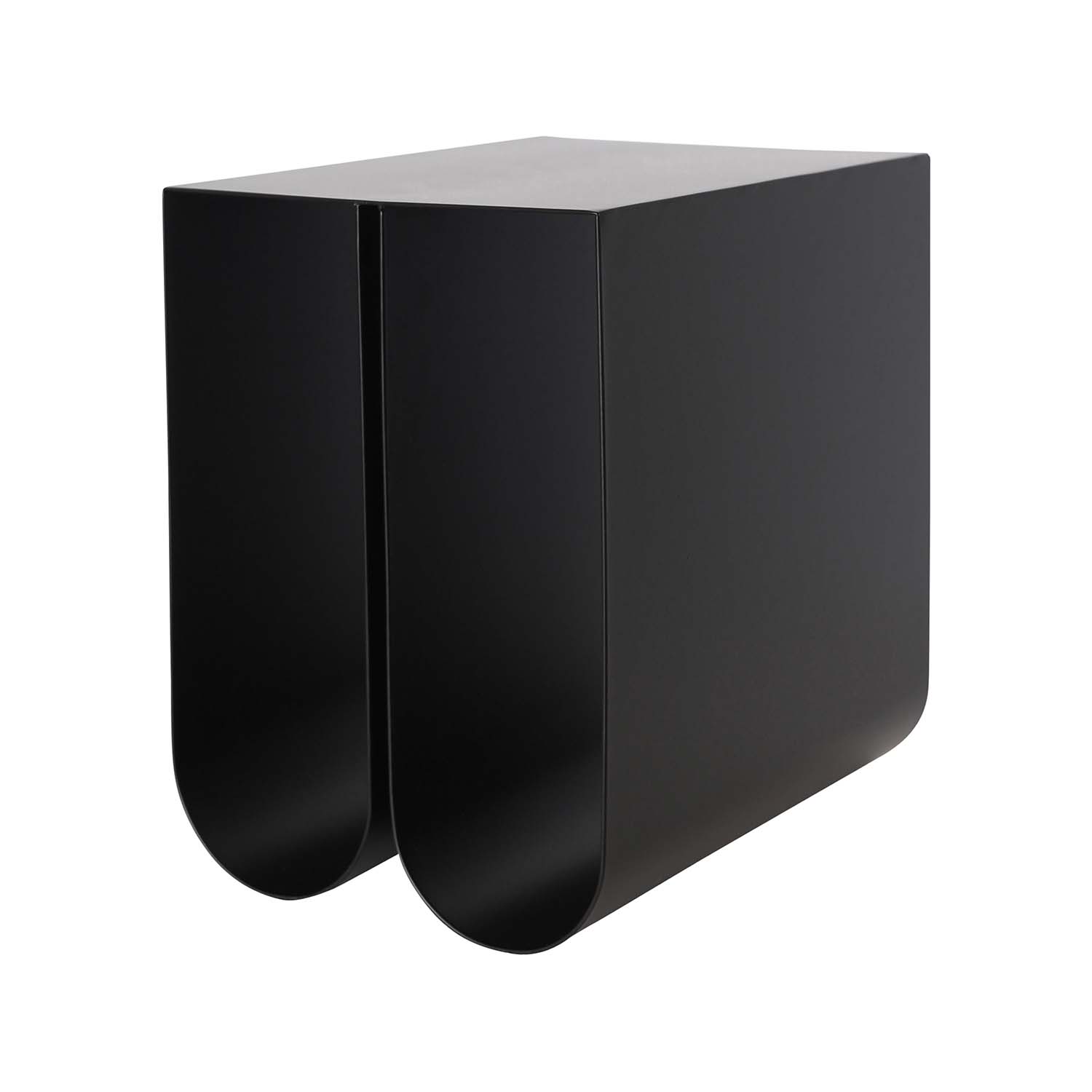 Kristina Dam Studio Curved Sidebord - Sort Stål (35, 5X26)