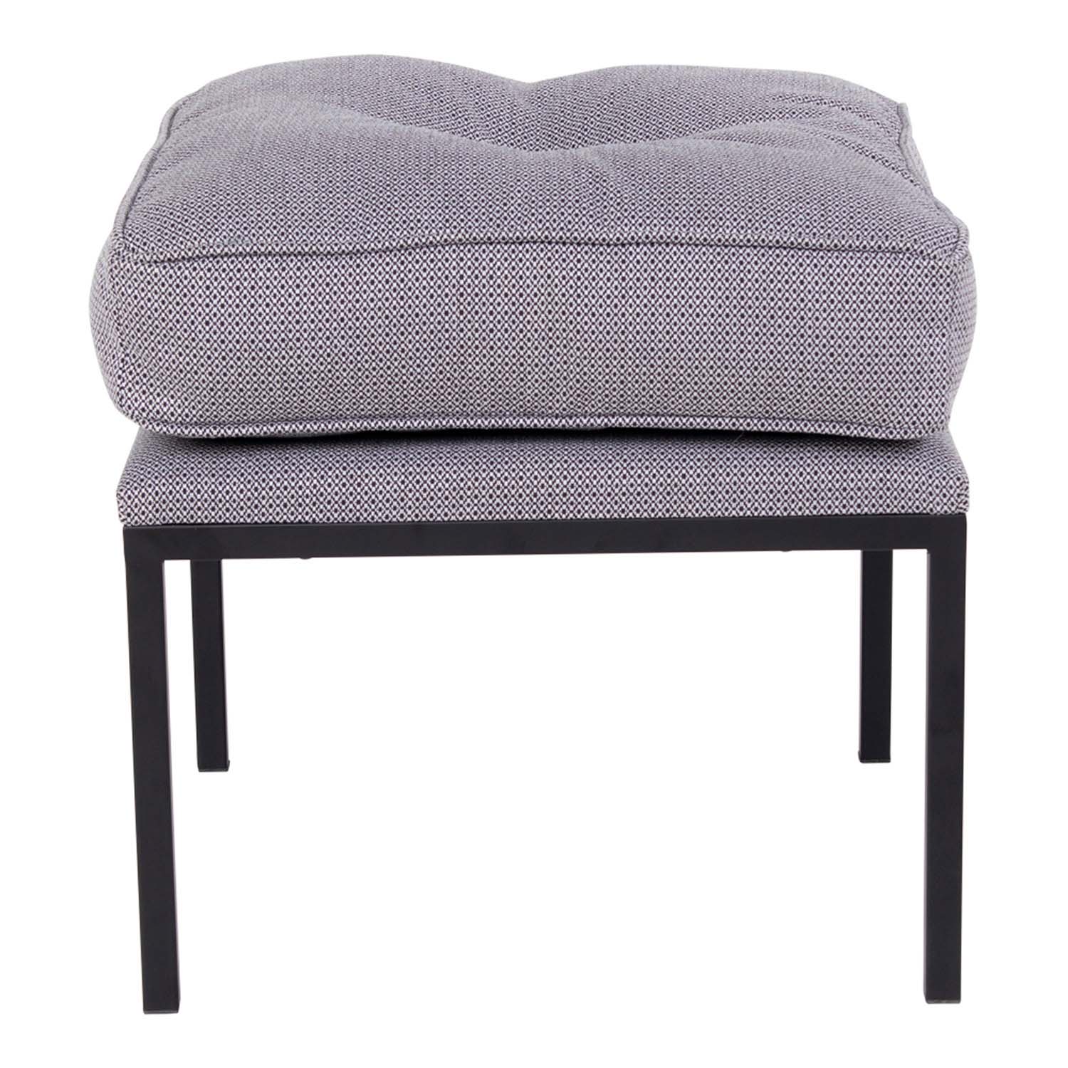 House Nordic Kvadratisk Abild Skammel - Multifarvet Polyester Og Metal (45X45) Spisestue