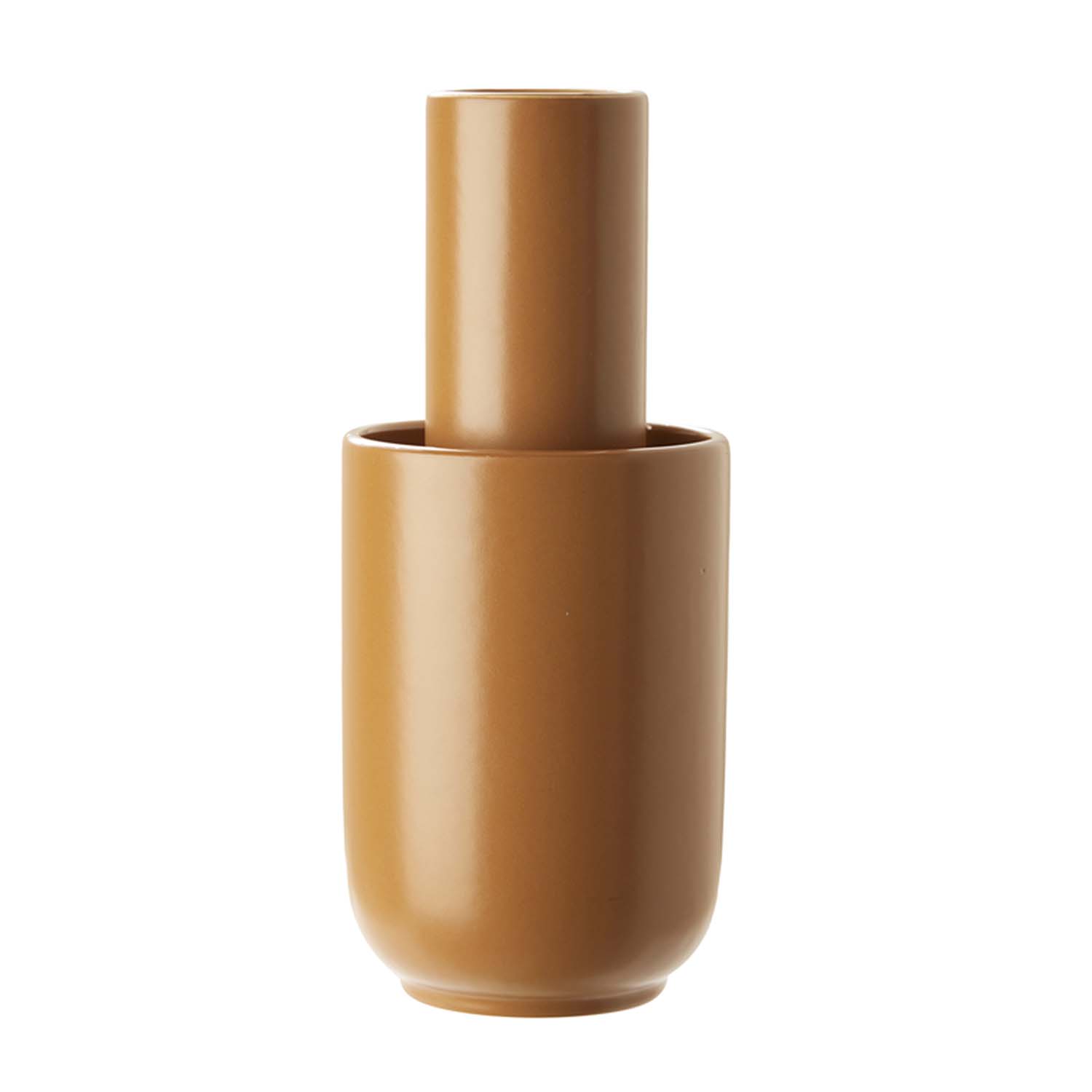 Woud Rund Stor Amel Vase - Rust Keramik