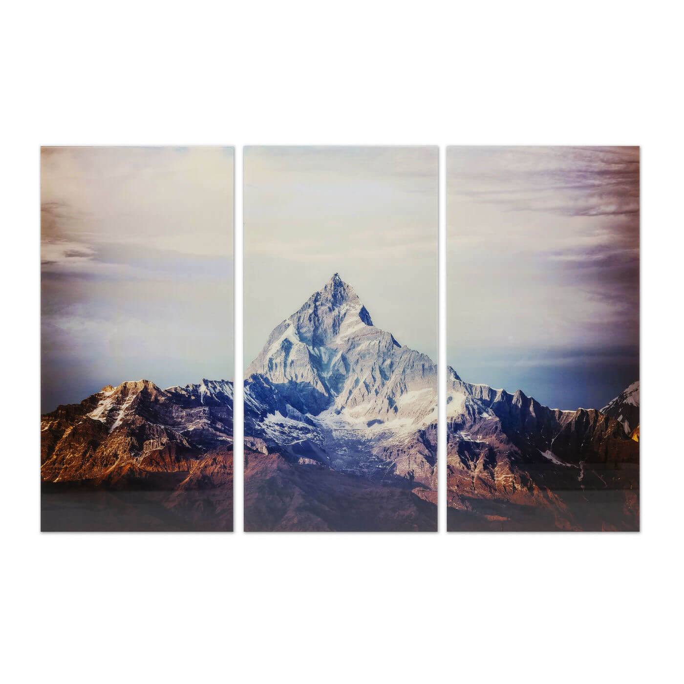 Kare Design Triptychon Himalaya Plakat - Multifarvet Glas Og Komposittræ, (160X240Cm) Boligtilbehør