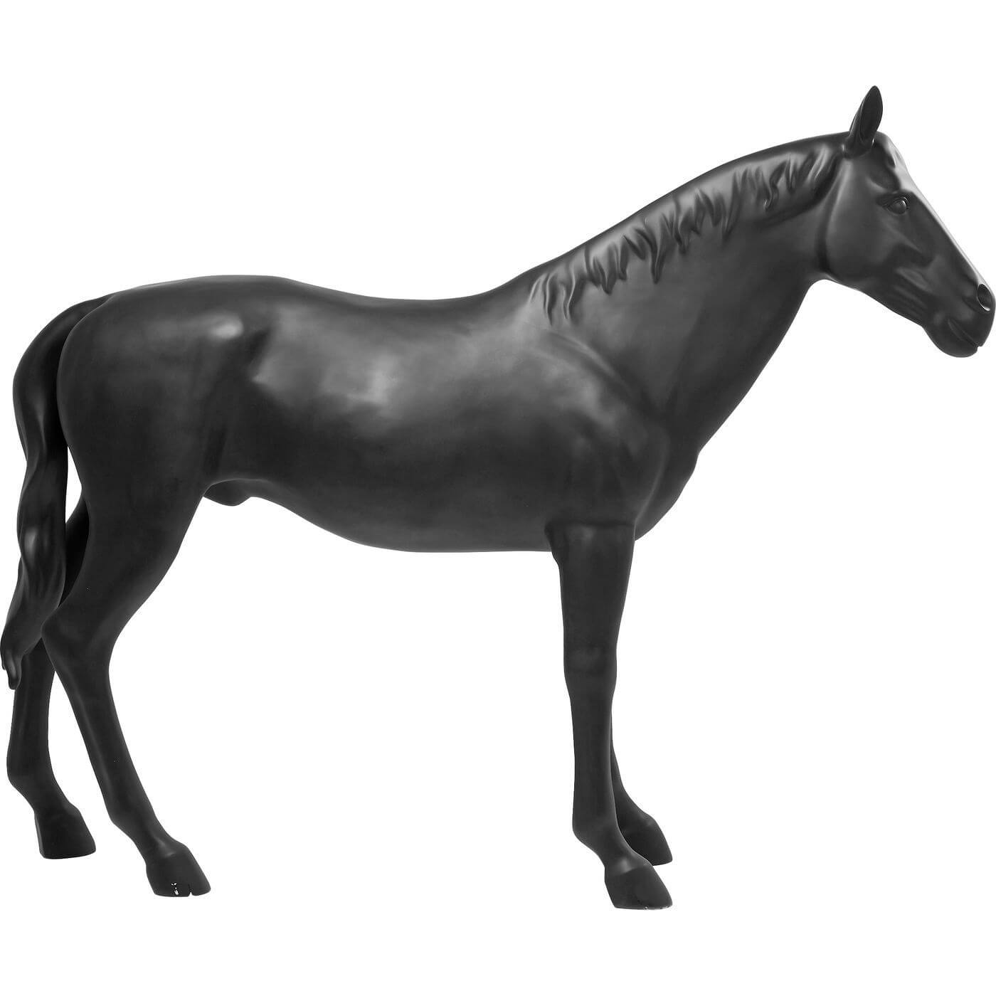 Kare Design Kare Design Skulptur, Horse Black - Sort Glasfiber, (164X216Cm) Boligtilbehør