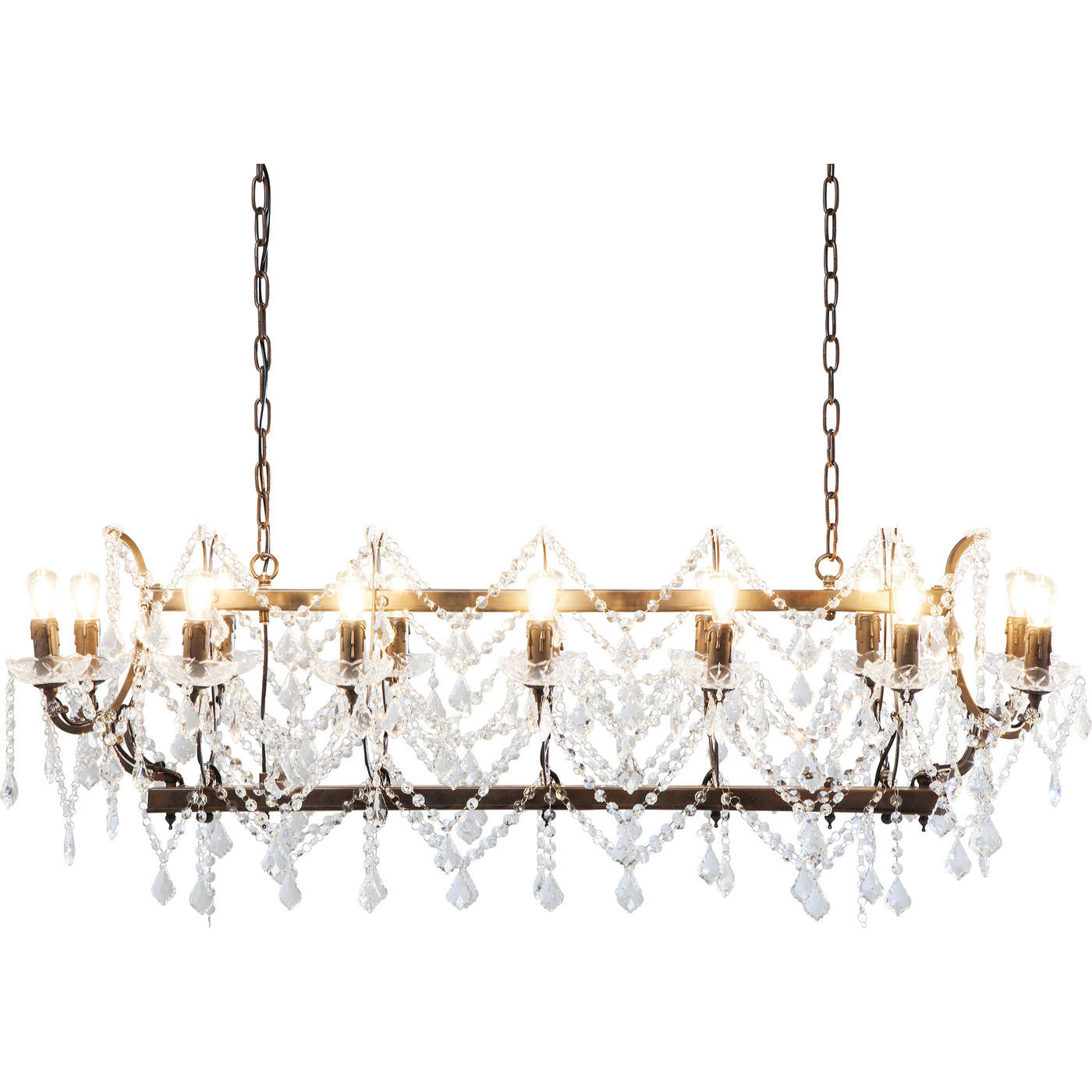 Kare Design Kare Design Chateau Crystal Rusty Loftlampe - Brunt Stål Og Glas Belysning