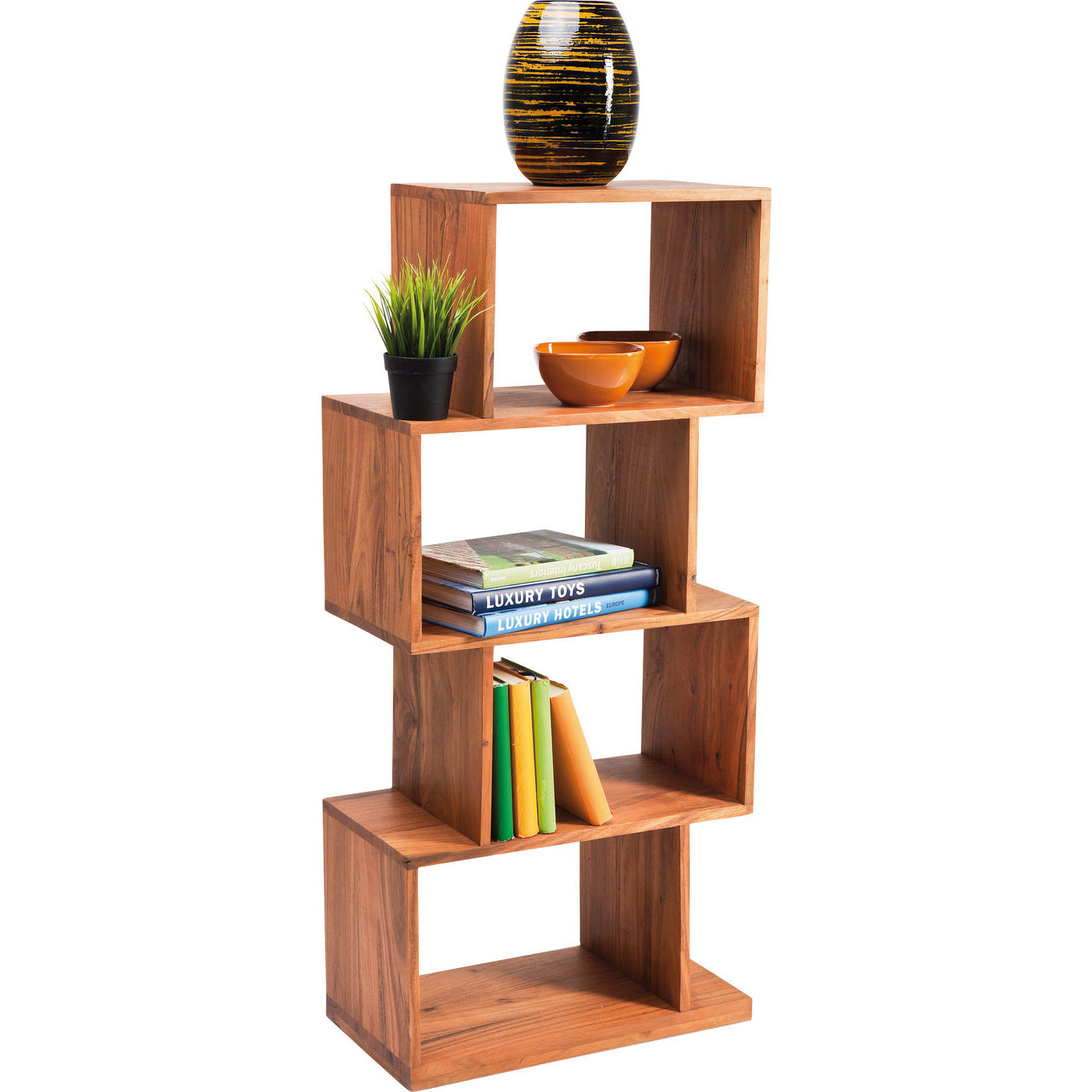 Kare Design Kare Design Authentico Shelf Zick Zack Reol - Natur Akacietræ (120Cm) Dagligstue