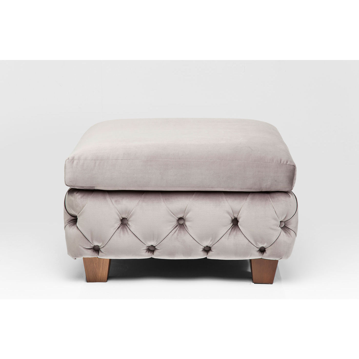 Kare Design My Desire Velvet Grey Puf - Grå Fløjl (75X75) Dagligstue