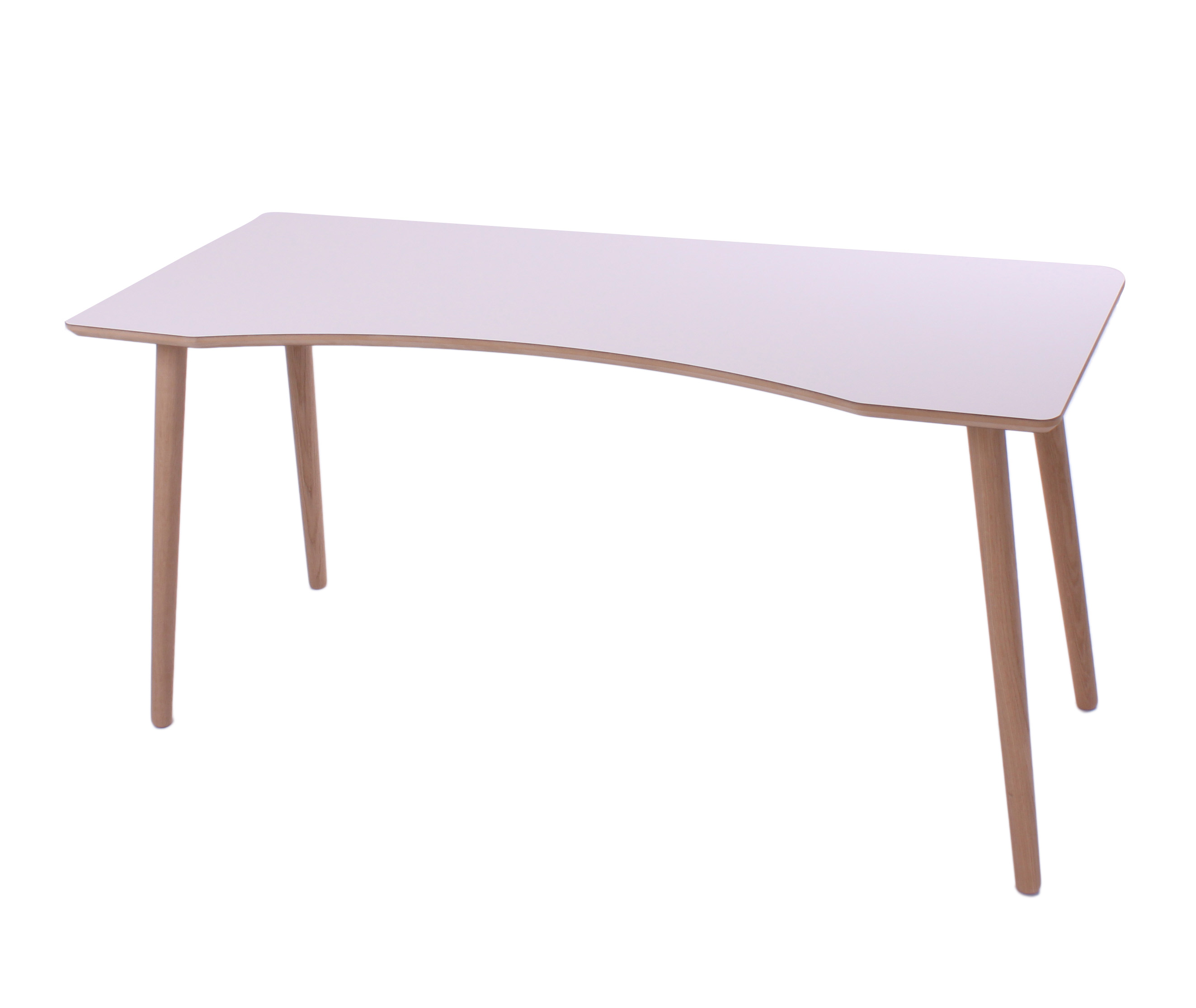 Dallas skrivebord m.bue fra by tika. hvidt og elegant Svæve skrivebord