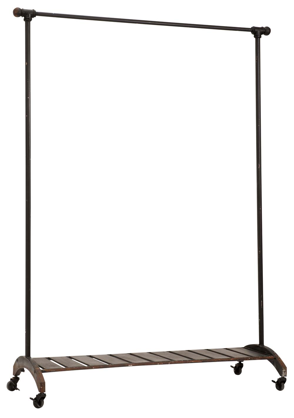 Ib Laursen Garderobestativ - Grå Metal, På Hjul, (175X50Cm) Soveværelse