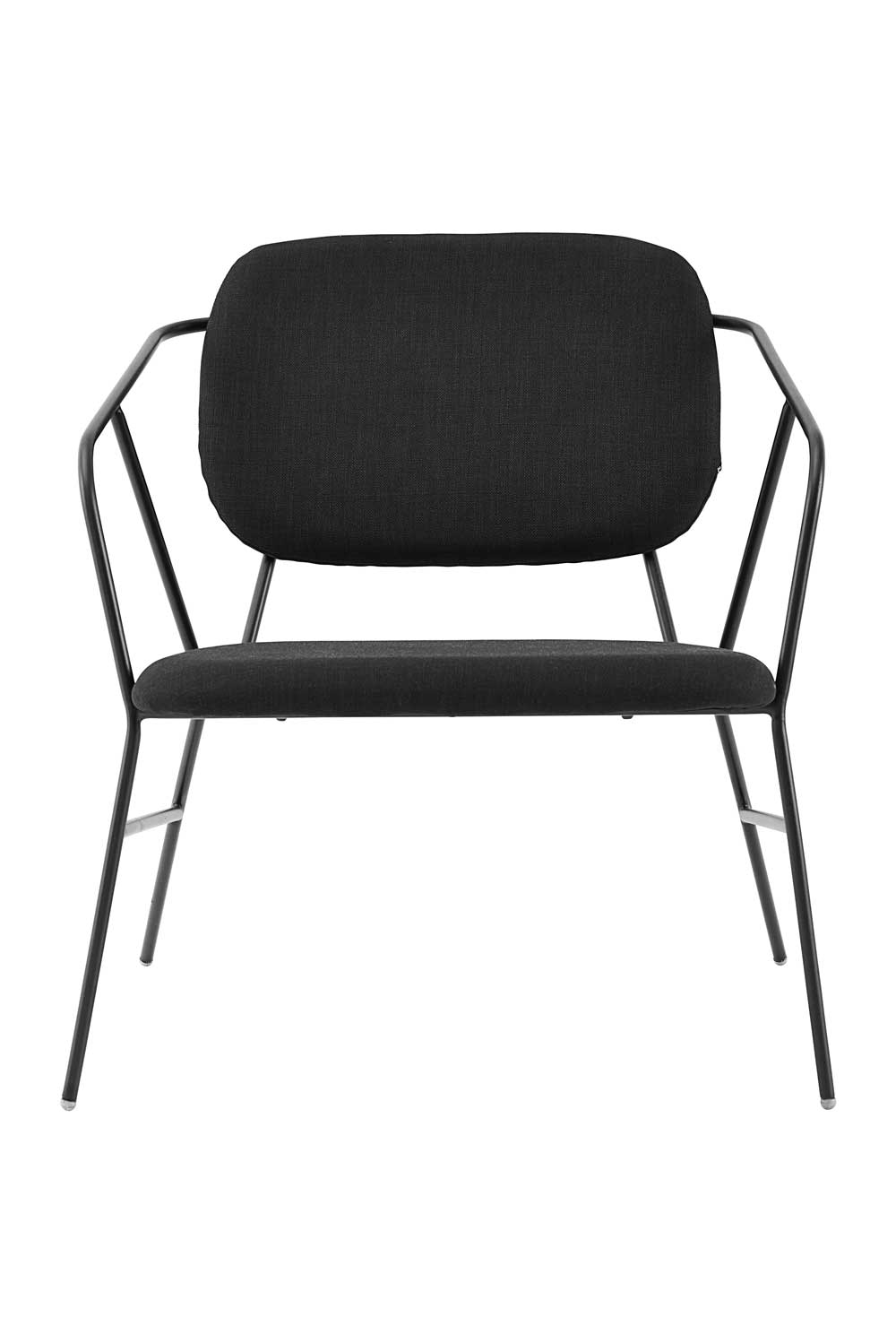 House Doctor Klever Loungestol - Sort Polyester Dagligstue