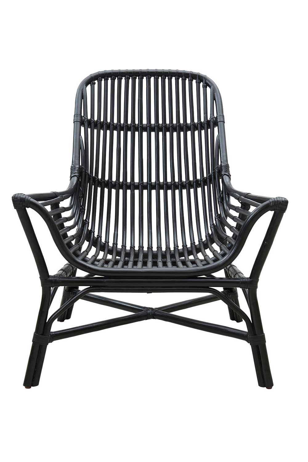 House Doctor Colony Loungestol - Sort Rattan