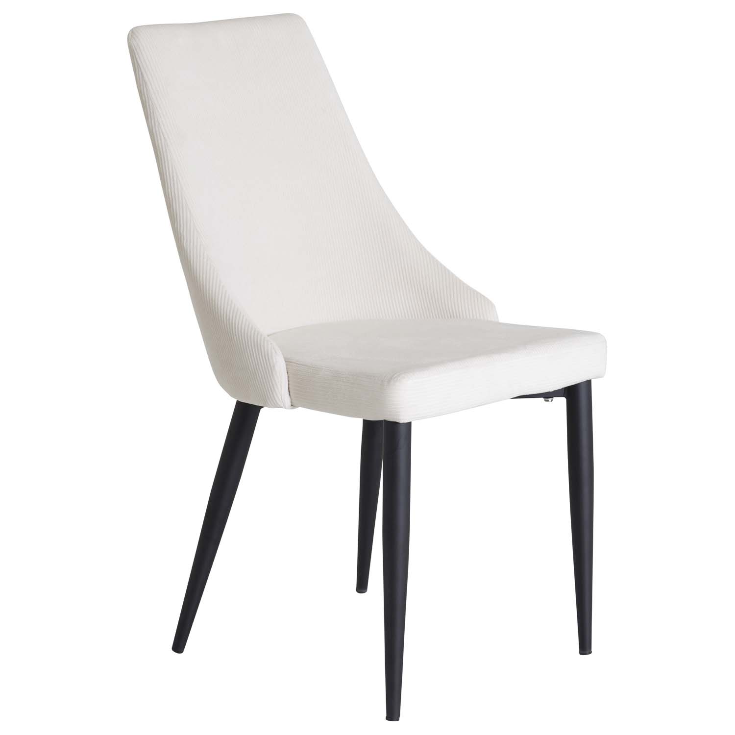 Venture Design Leone Spisebordsstol, M. Armlæn - Beige Fløjl Og Sort Metal