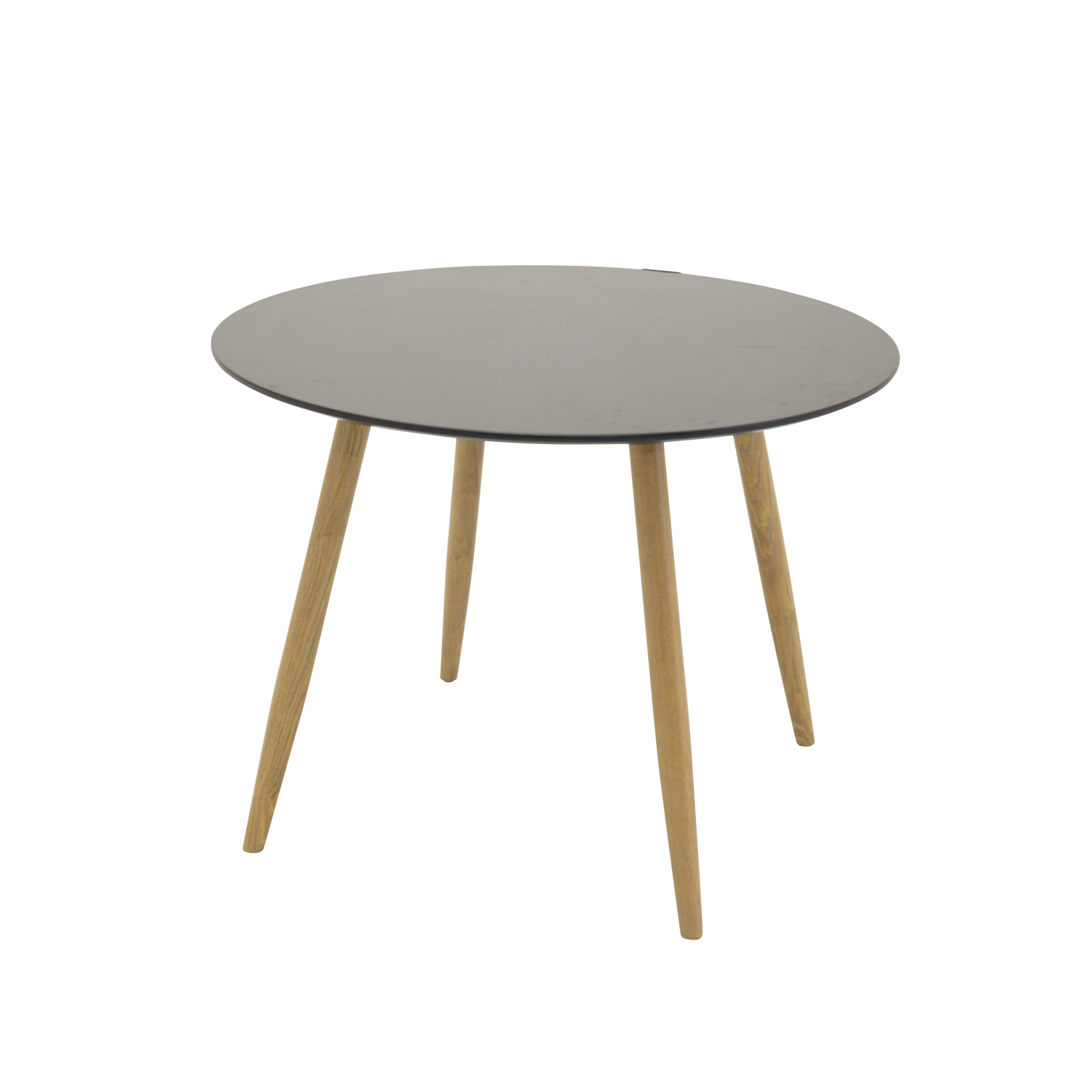 Venture Design Venture Design Plaza Spisebord - Sort Mdf Og Natur Metal (Ø100) Spisestue