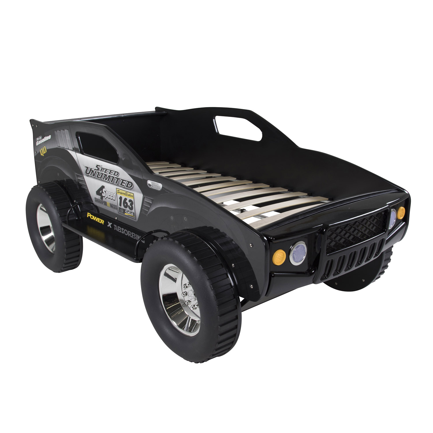 Venture Design Venture Design Unlimited Speed Jeep Børneseng - Sort Melamin Børneværelse