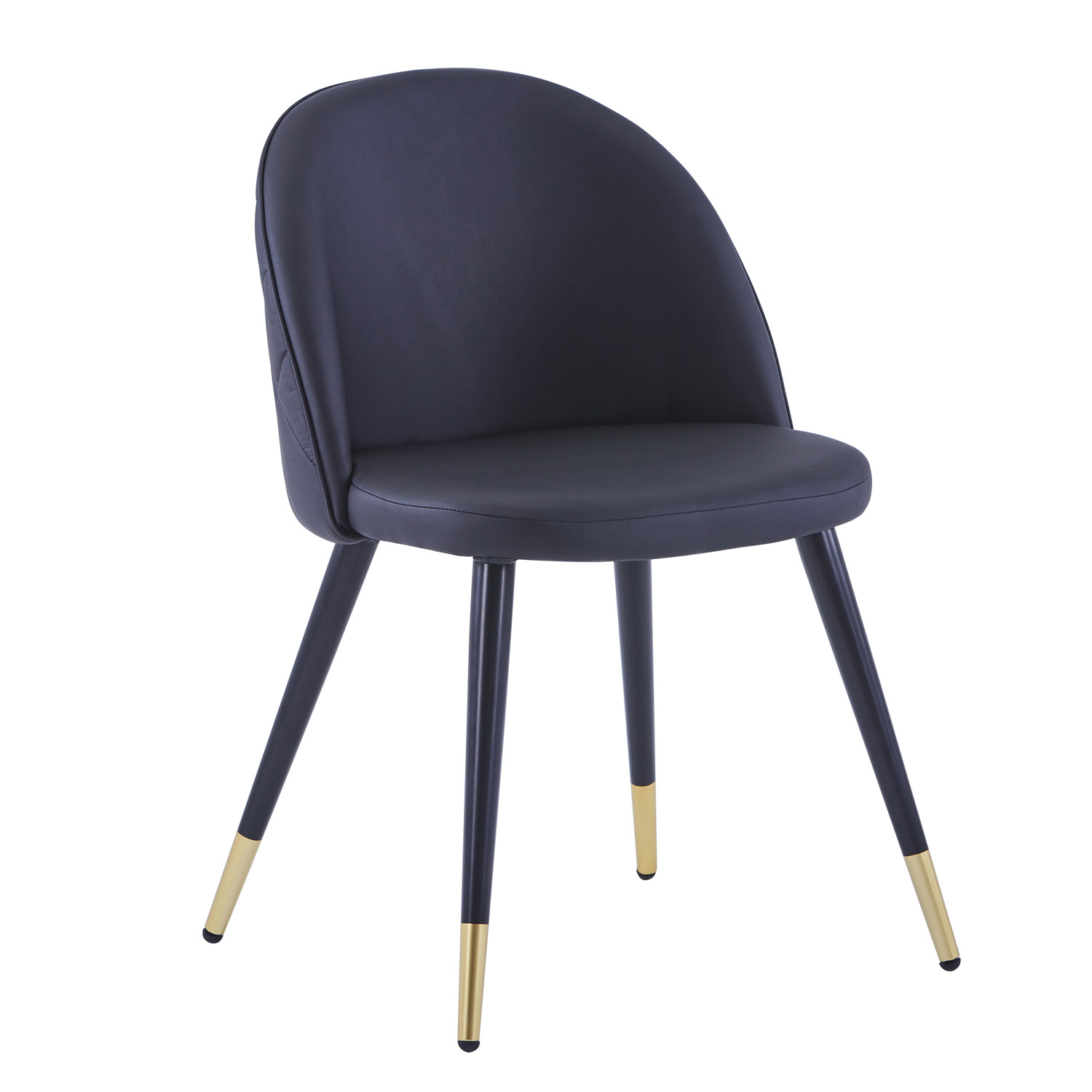 Venture Design Venture Design Velvet Spisebordsstol, M. Armlæn - Sort Pu Og Sort Metal Spisestue