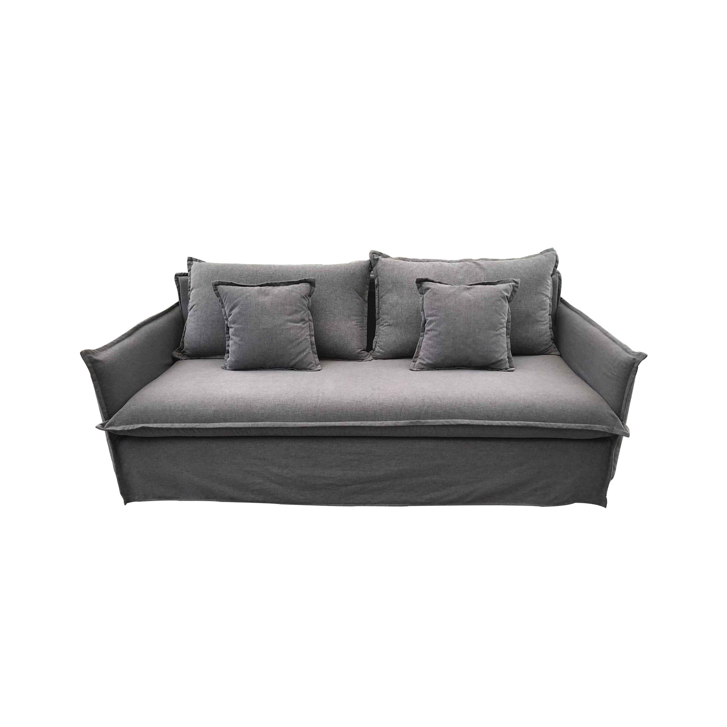 Venture Design Nova 3 Pers. Sofa - Mørkegrå Stof Og Plastik Dagligstue
