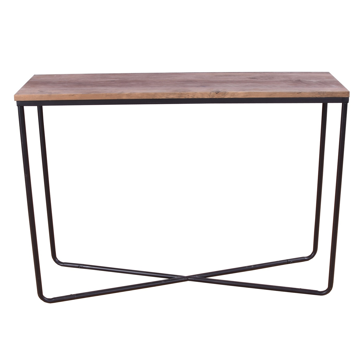 Venture Design Venture Design Palace Sidebord - Brun Teaktræ Og Sort Metal (110X30) Dagligstue