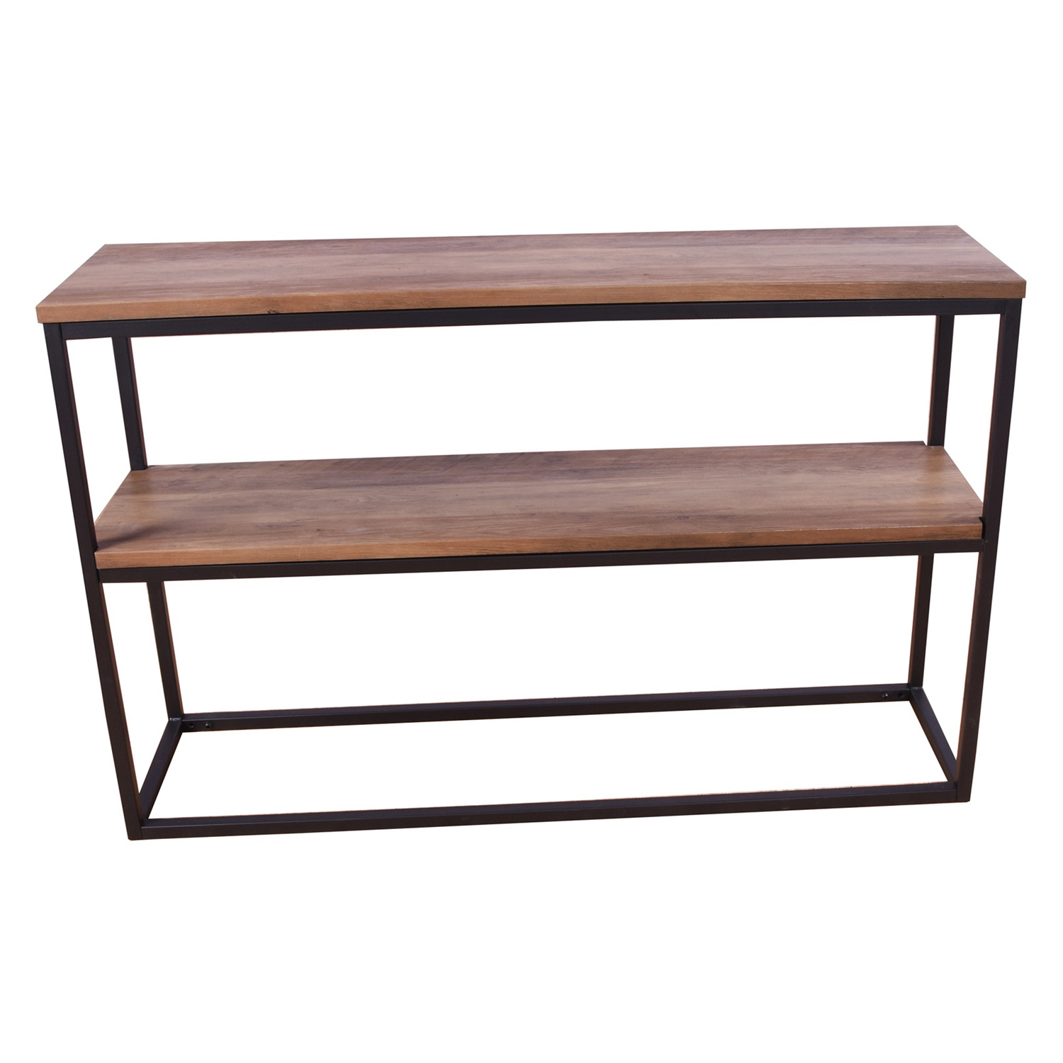 Venture Design Venture Design Rise Sidebord, M. 1 Hylde - Brun Teaktræ Og Sort Metal ((110X30) Dagligstue