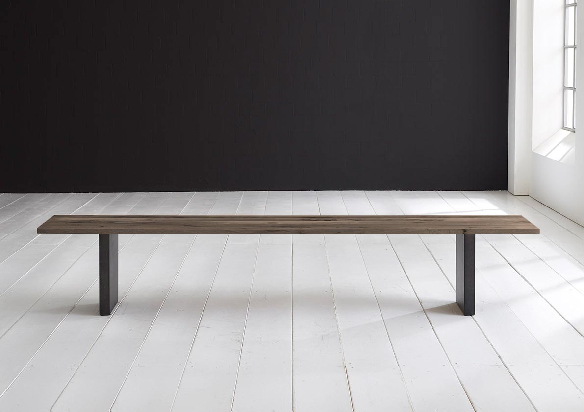 Bodahl Concept 4 You Spisebordsbænk - Massiv Egetræ M. T-Ben 260 X 40 Cm 3 Cm 02 = Smoked