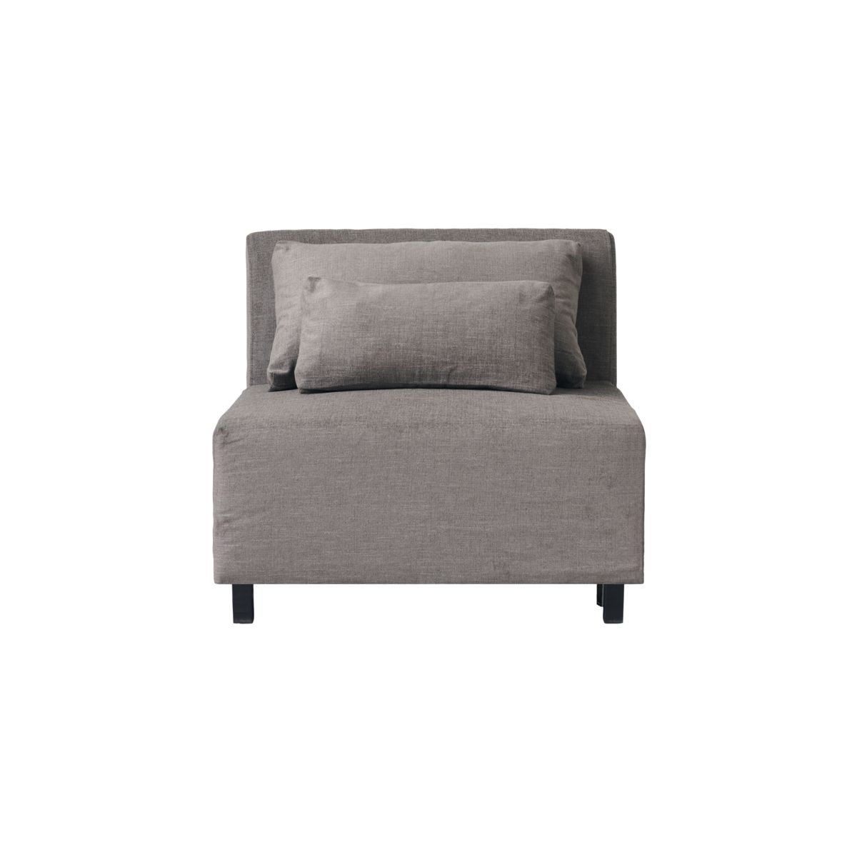 House Doctor Hazel Night Sofa Modul, Midterdel, M. 2 Puder - Grå/Brun Bomuld