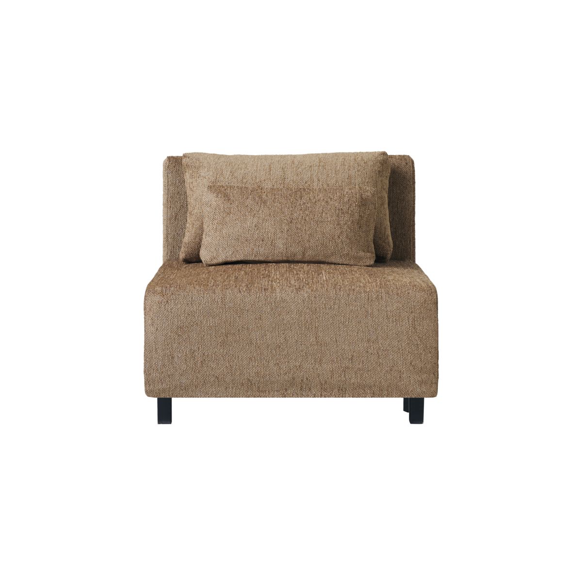 House Doctor Camphor Sofa Modul, Midterdel, M. 2 Puder - Camel Bomuld