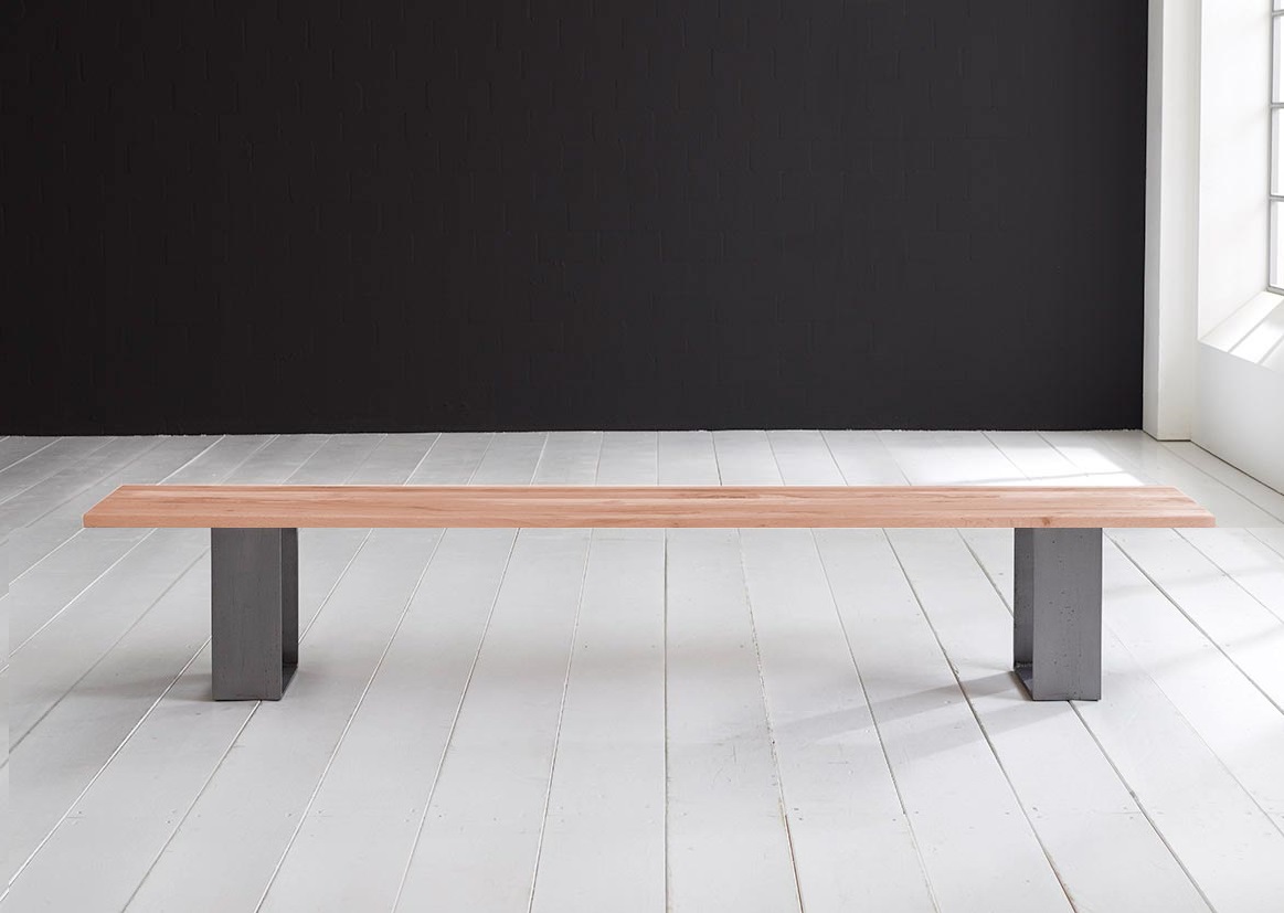 Bodahl Concept 4 You Spisebordsbænk - Massiv Egetræ M. Houston Ben 180 X 40 Cm 3 Cm 03 = White Wash
