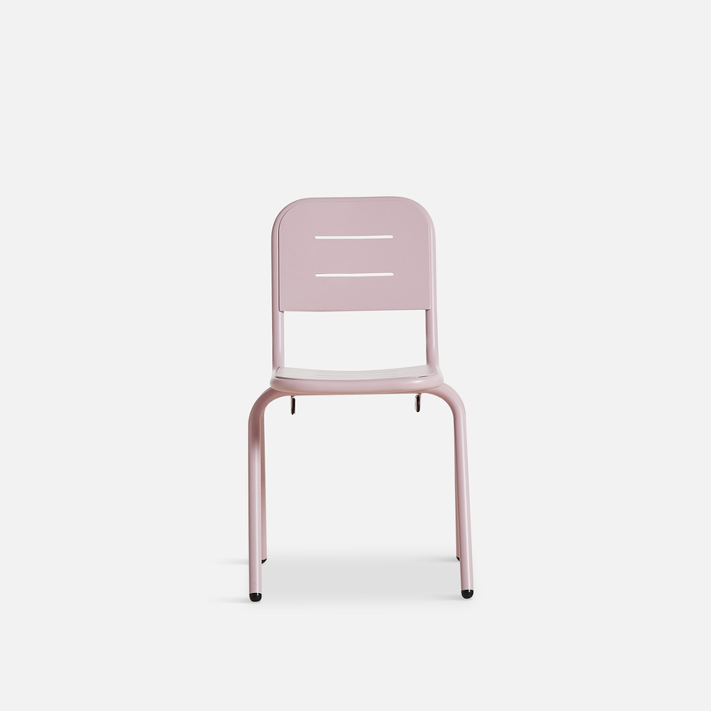 Køb WOUD Ray caféstol – lyserød aluminium