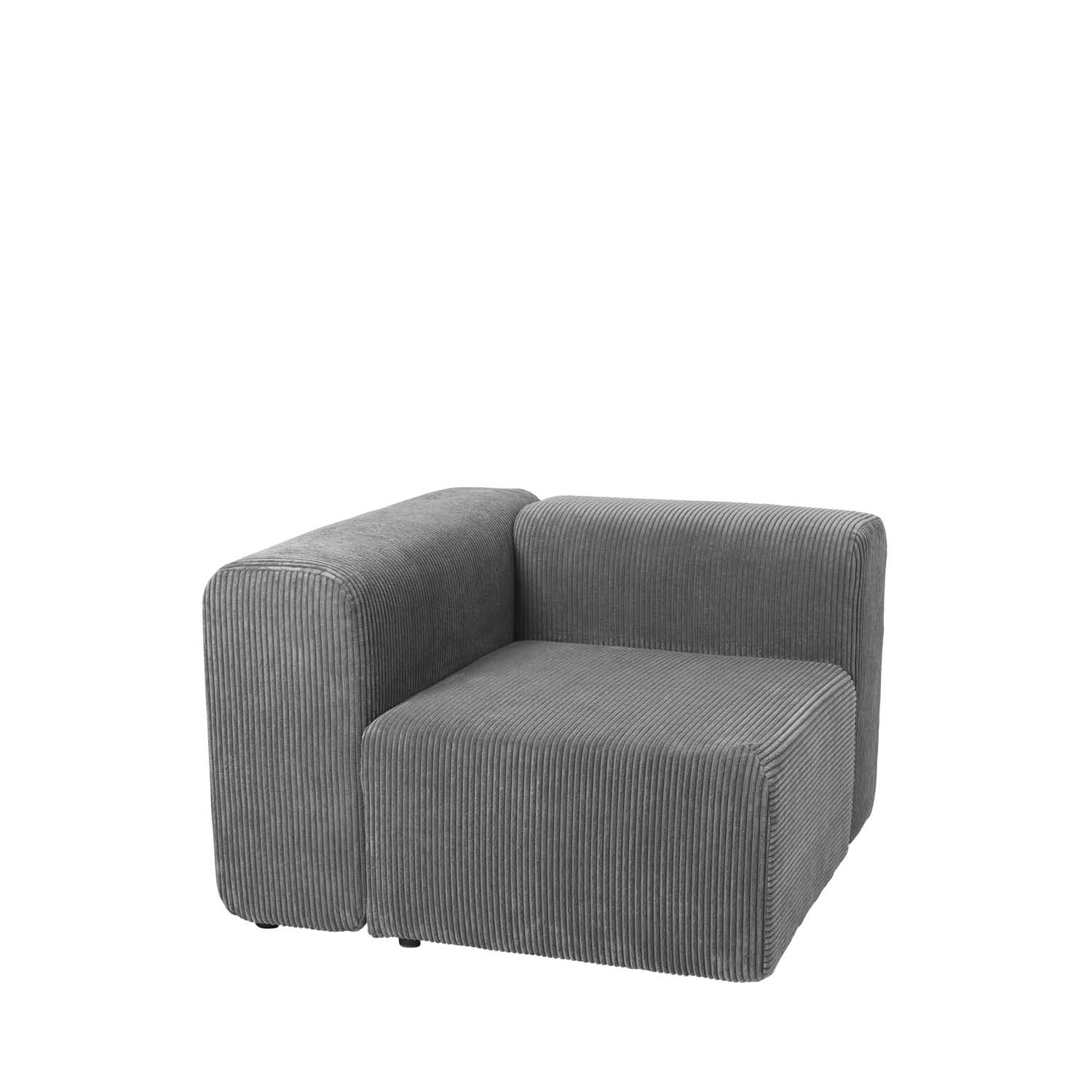 Broste Copenhagen Broste Copenhagen Lake Modulsofa Højre Hjørnedel - Polyester, Kvadratisk Dagligstue