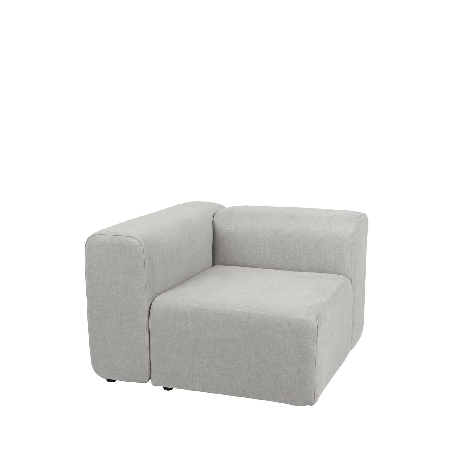 BROSTE COPENHAGEN Lake modulsofa højre hjørnedel - polyester, kvadratisk Billede af BROSTE COPENHAGEN Lake modulsofa højre hjørnedel - polyester, kvadratisk