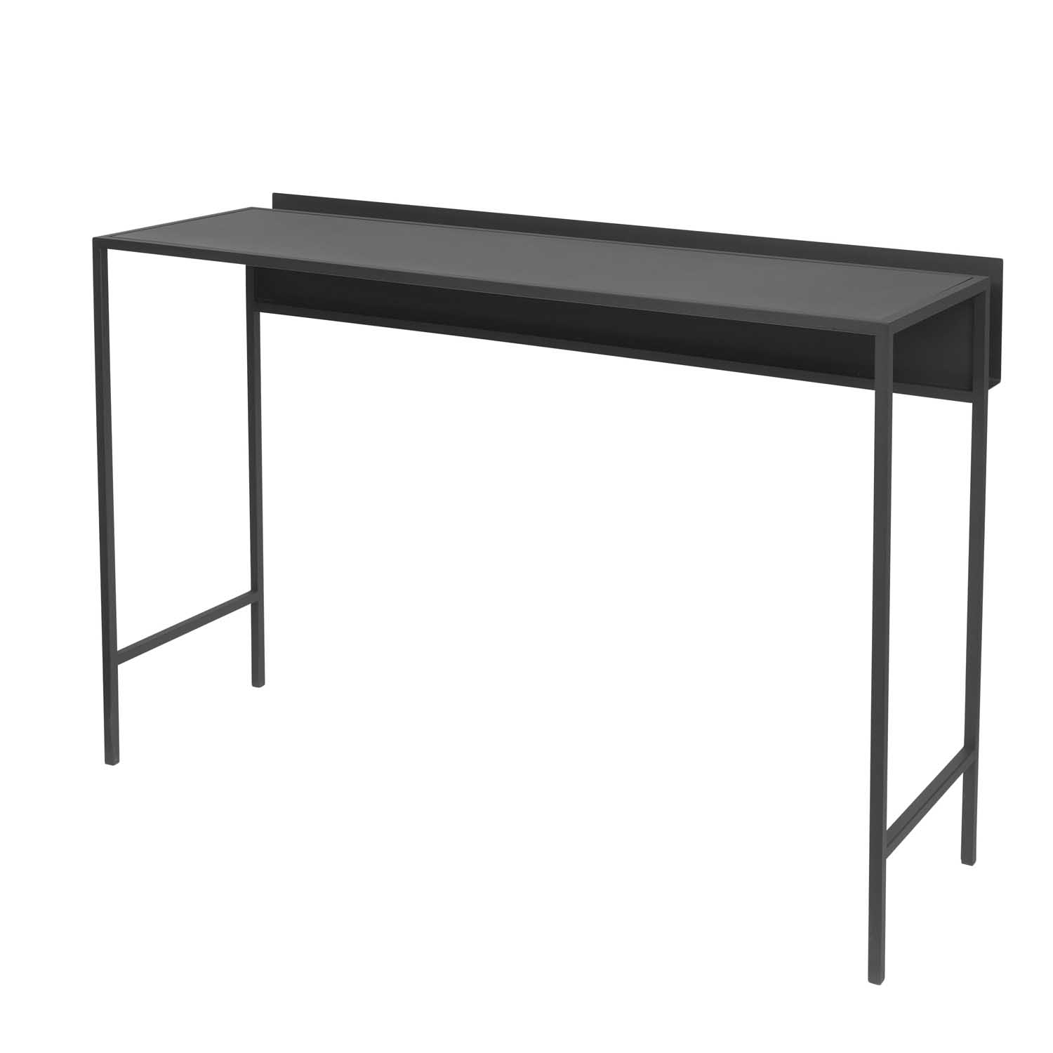 Broste Copenhagen Fredo Konsolbord - Sort Stål, Rektangulær (110X38)