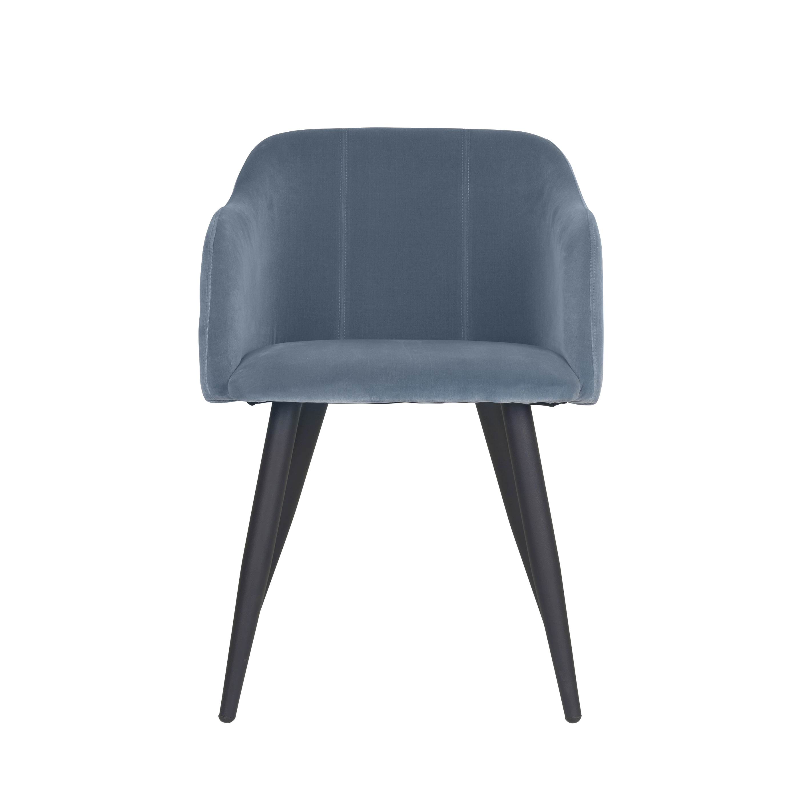 BROSTE COPENHAGEN Pernilla spisebordsstol - blå polyester, m. armlæn Billede af BROSTE COPENHAGEN Pernilla spisebordsstol - blå polyester, m. armlæn
