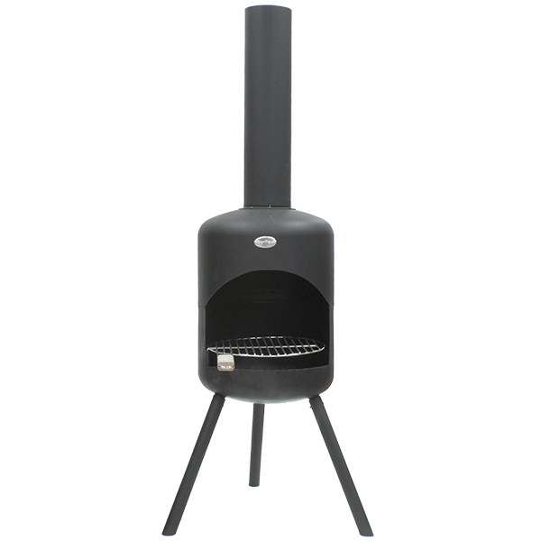 Bonfeu Bonfeu Bonselo Bip Udepejs - Sort Stål, Inkl. Grillrist (H:148 Cm) Havemøbler