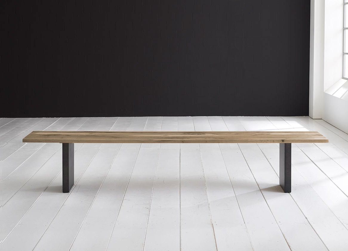 Bodahl Concept 4 You Spisebordsbænk - Massiv Egetræ M. T-Ben 260 X 40 Cm 3 Cm 04 = Desert